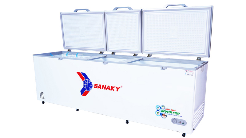 Tủ đông Sanaky Inverter 900 lít VH-1199HY3 1 ngăn 3 cánh