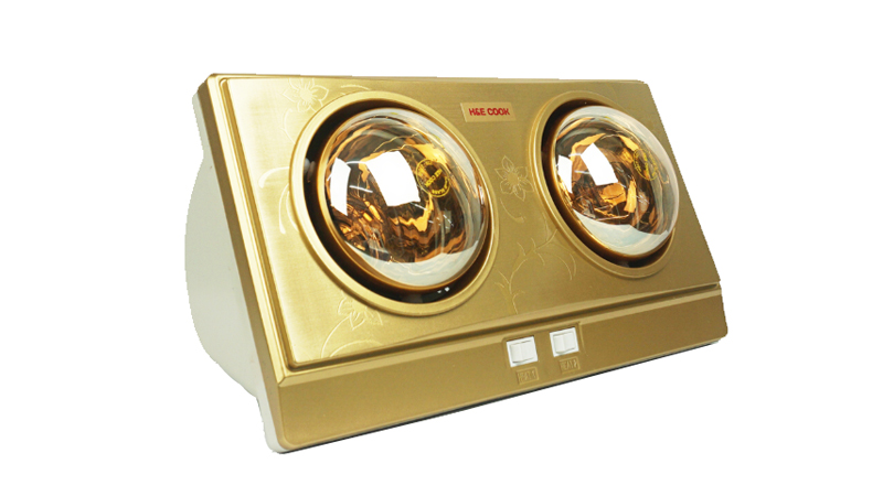 Đèn sưởi nhà tắm 2 bóng H&E COOK HE02Đ 