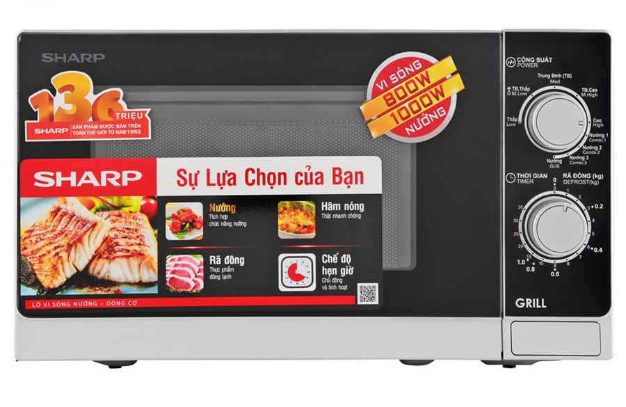 Lò Vi Sóng SHARP R-G222VN-S 20 Lít
