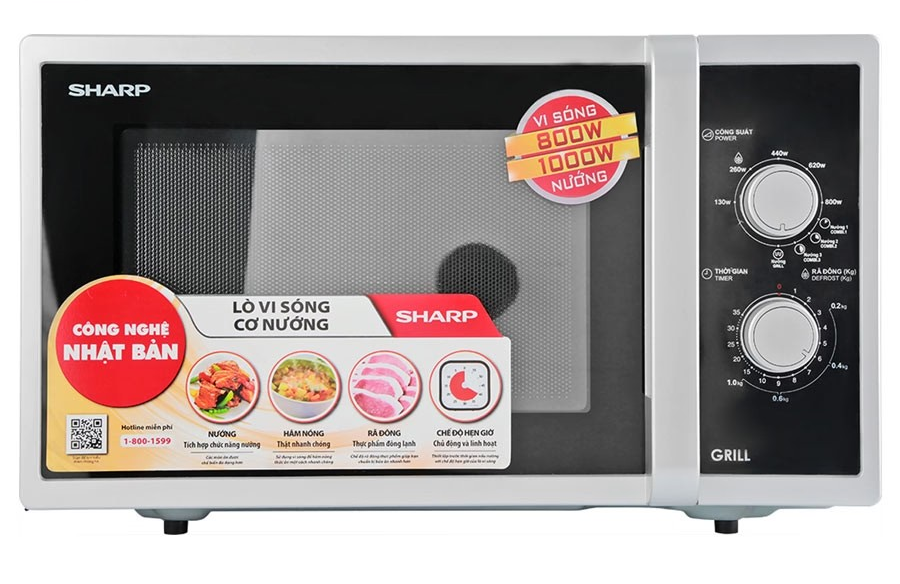 Lò Vi Sóng Sharp R-G322VN-S 23 Lít