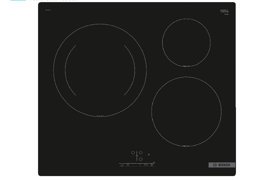 Bếp Từ Bosch PUJ61RBB5E 3 Vùng Nấu Serie 4