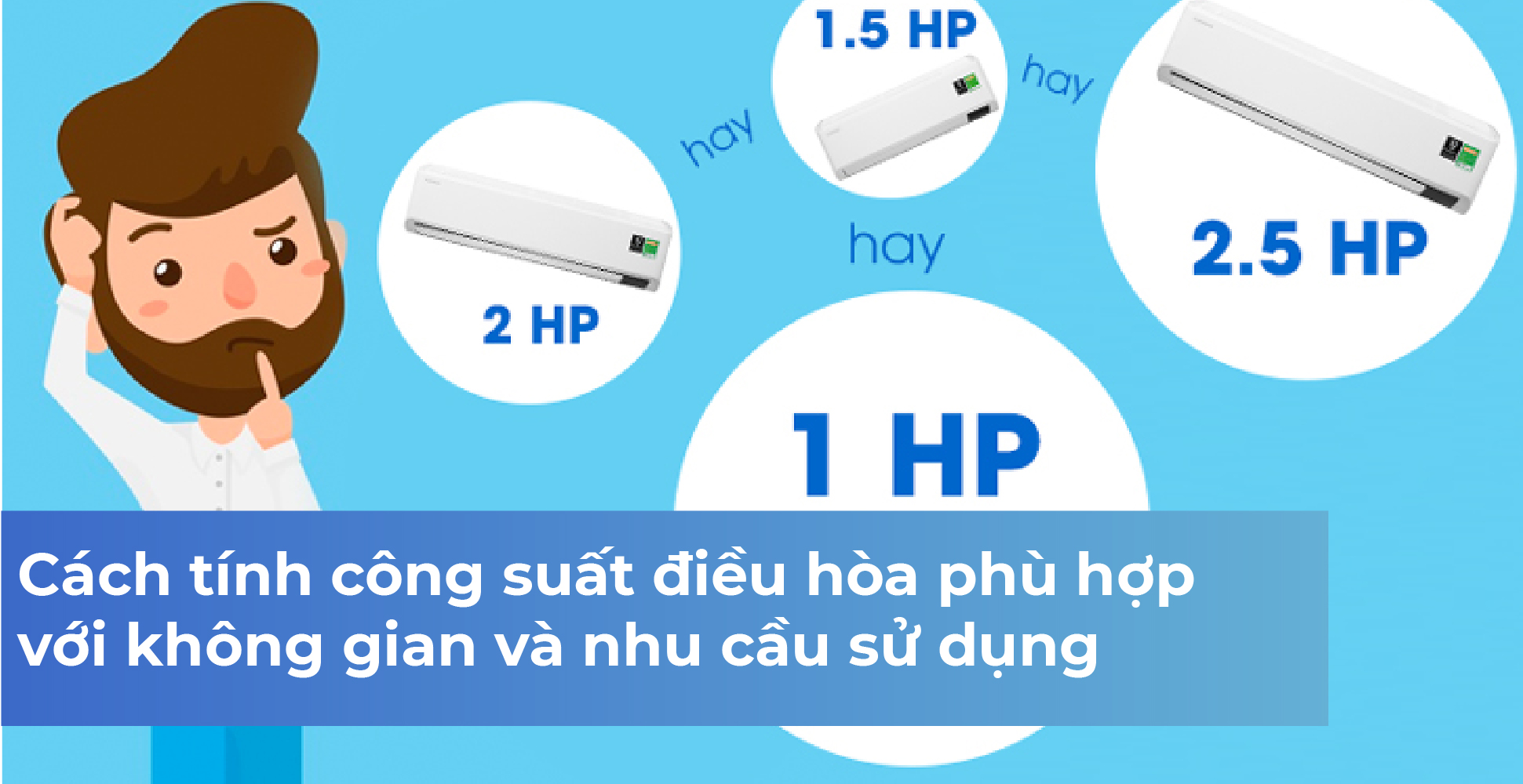 Cách tính công suất điều hòa phù hợp với không gian và nhu cầu sử dụng